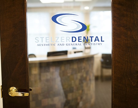 The entrance to Stelzer's dental office